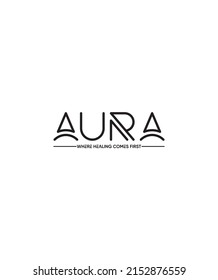 AURA modern creative vector logo template