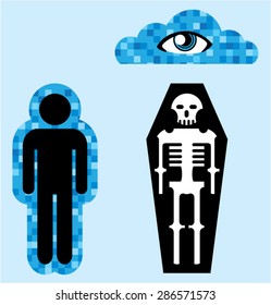 Aura Soul Human death Afterlife Vector