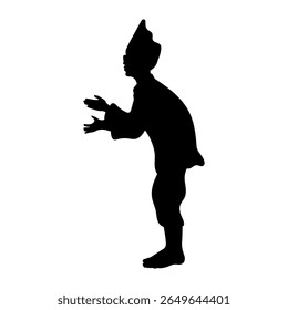 Aura of Traditional Movement. Silhouette Dance of Pacu Jalur Rowers United in Harmony, Rhythm, and Cultural Strength