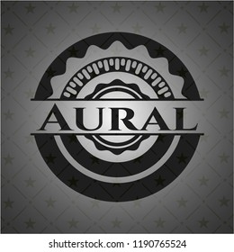 Aural dark emblem. Retro