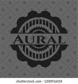 Aural dark emblem. Retro