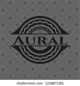 Aural dark emblem. Retro