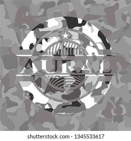 Aural on grey camouflage pattern