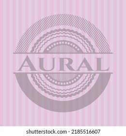 Auralrosa-Emblem. Elegantes Design. 