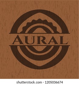 Aural wood icon or emblem