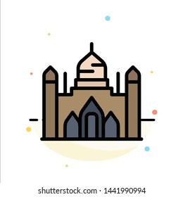 Aurangabad Fort, Bangladesh, Dhaka, Lalbagh Abstract Flat Color Icon Template
