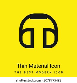 Auricular Of Big Size minimal bright yellow material icon