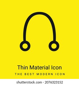 Auricular minimal bright yellow material icon