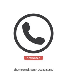 Auricular phone vector icon