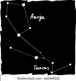 Auriga and Taurus Constellation