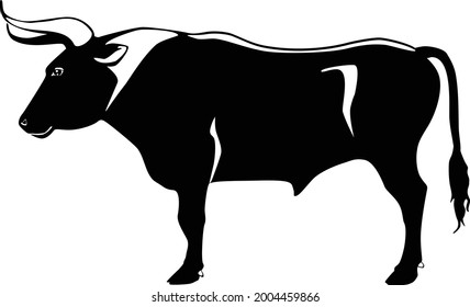 Aurochs-bull logo concept. Vector illustration