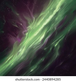 the aurora bore sky is dark with white patches