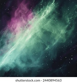the aurora bore sky is dark with white patches