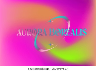 Aurora Borealis background. Abstract blurred image in The Northern Lights colors.