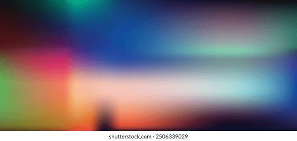 Aurora Borealis Hintergrund. Abstraktes unscharfes Bild in den Farben The Northern Lights.