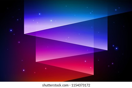 Aurora borealis Northern lights abstract background - vector christmas illustration