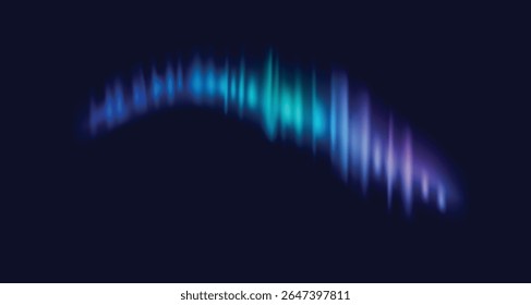 aurora borealis painting sky realistic vector illustration