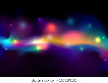 Aurora borealis shiny, abstract vector aurora australis background  for web and print , cute abstract  a natural light display in the sky.