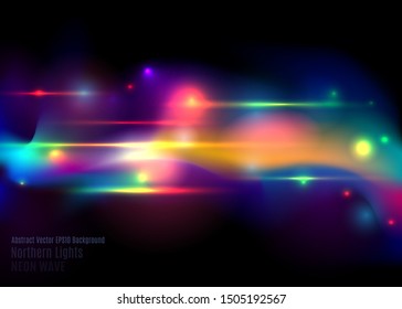 Aurora borealis shiny, abstract vector aurora australis background  for web and print , cute abstract  a natural light display in the sky.