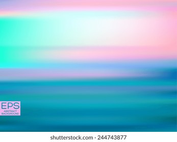 Aurora borealis. Vector art. Illustration of soft colored abstract background. Web and mobile interface template. Minimalistic backdrop. Editable. Blurred. Light rays.