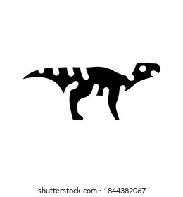 aurora ceratops dinosaur glyph icon vector. aurora ceratops dinosaur sign. isolated contour symbol black illustration
