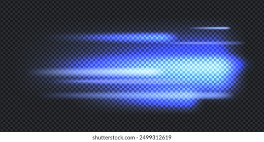 Diseño de elementos de Aurora sobre fondo transparente. Luz brillante. Aurora boreal. Ilustración vectorial. Concepto de rivalidad.