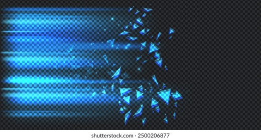 Aurora element design on transparent background. Bright light. Northern lights. Vector illustration. Rivalry concept.