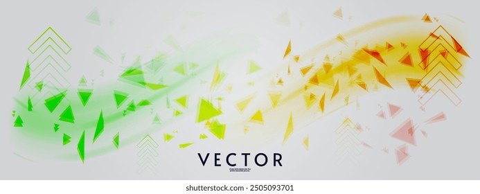 Aurora element design on white background. Bright light. Northern lights. Vector illustration.