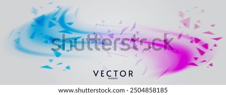 Aurora element design on white background. Bright light. Northern lights. Vector illustration.