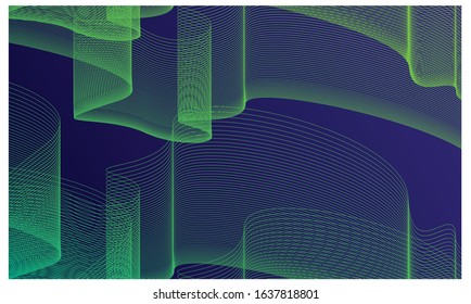 Aurora Gradient Line Color Background