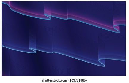 Aurora gradient line color background