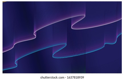 Aurora gradient line color background