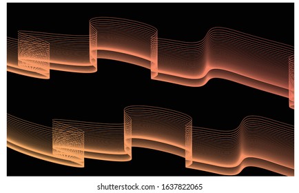 aurora gradient line color background