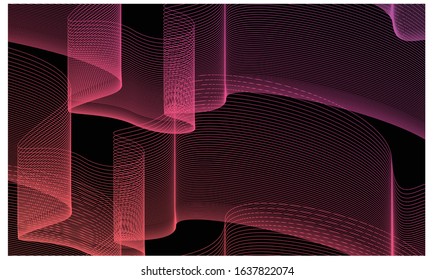 aurora gradient line color background