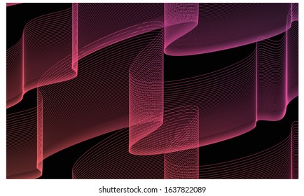 aurora gradient line color background