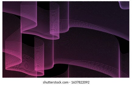 aurora gradient line color background