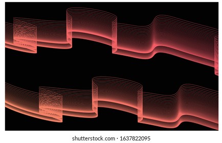 aurora gradient line color background