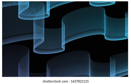 aurora gradient line color background