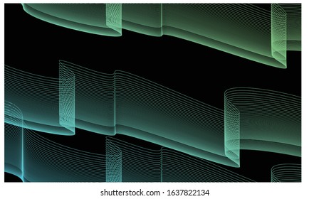 aurora gradient line color background