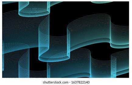 aurora gradient line color background