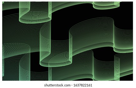 aurora gradient line color background