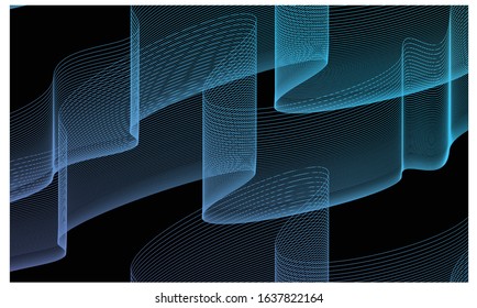 aurora gradient line color background