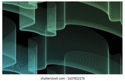 aurora gradient line color background