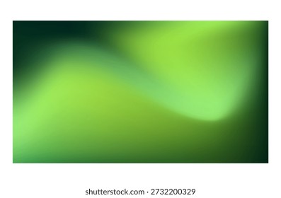 Fondo Abstractas degradado verde de Aurora Efecto de resplandor de las luces del norte