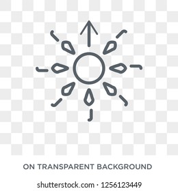 Aurora icon. Aurora design concept from  collection. Simple element vector illustration on transparent background.