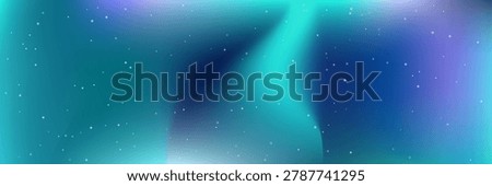 Aurora Light Gradient. Borealis Gradient Blur. Northern Aurora Light. Green, Blue And Purple Abstract Sky. Dynamic Teal And Multicolor Foil Art Overlay. Gradation Color For Business Template.