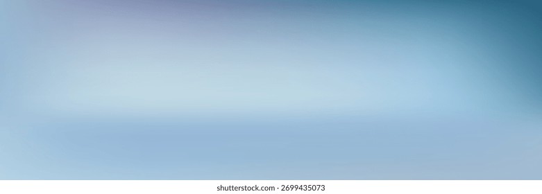 Aurora light gradient. Cold pastel color background