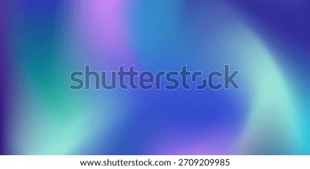 Aurora lights mesh gradient background with a soft, fluid blend of turquoise, blue, and purple colors with mint green highlights