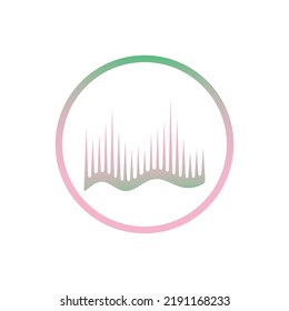 aurora logo design icon illustration vector template