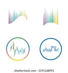 aurora logo design icon illustration vector template